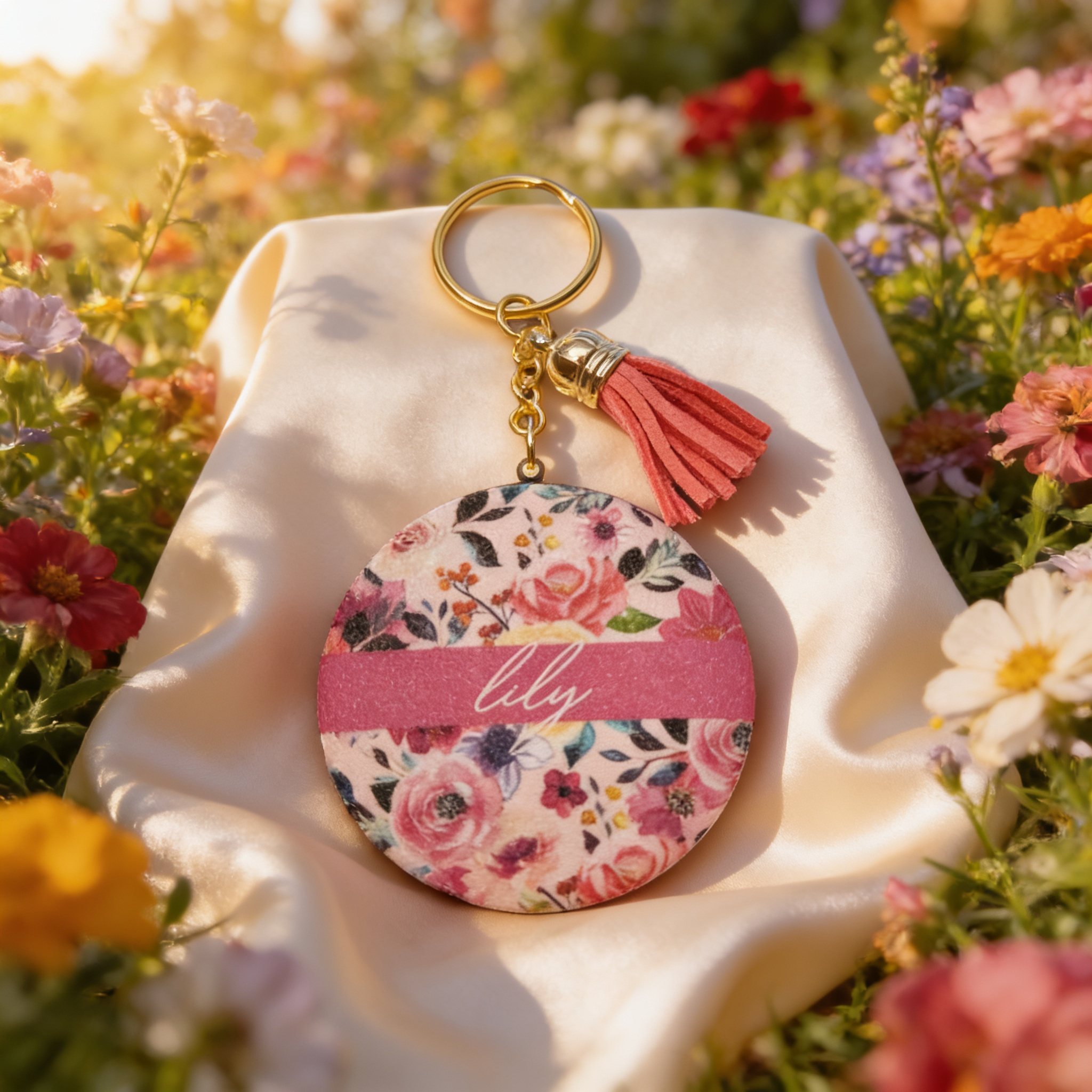 Pocket Mirror Keychain