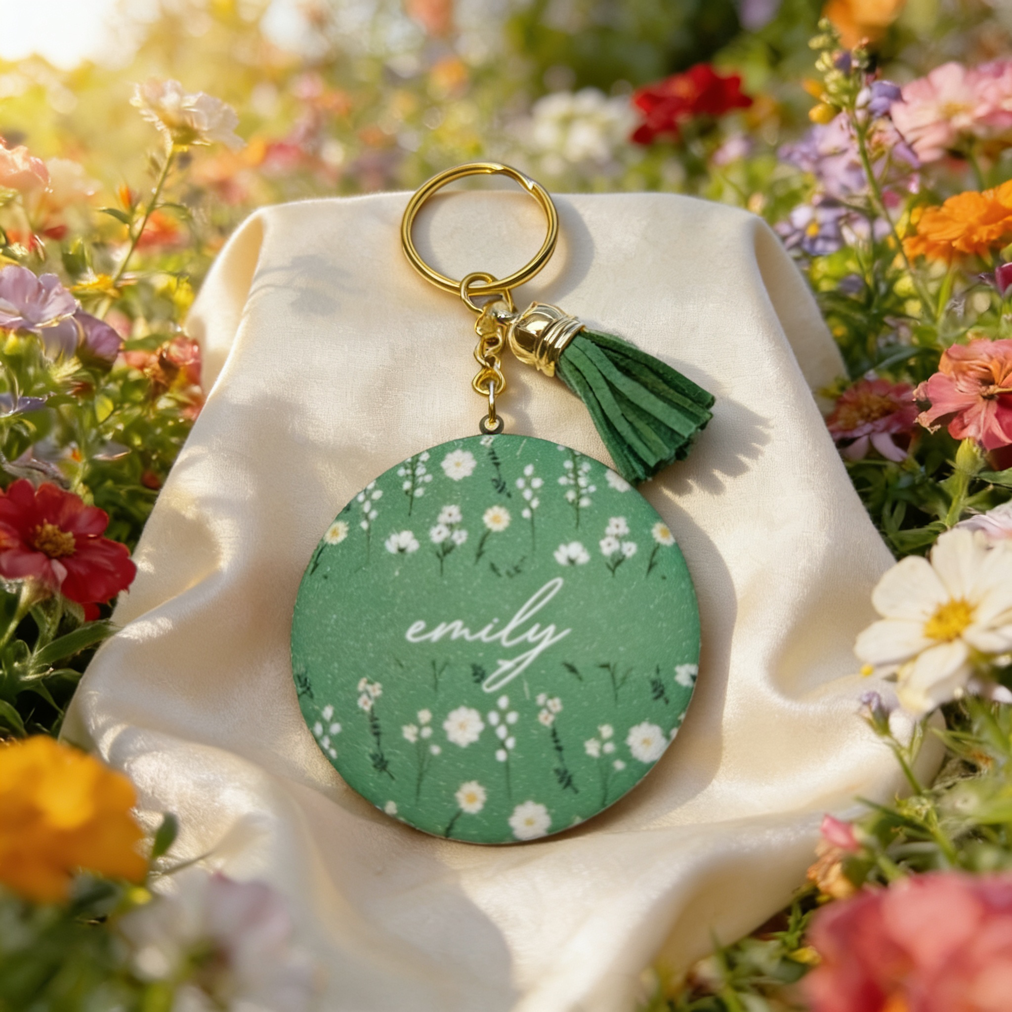 Pocket Mirror Keychain
